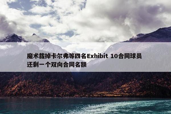 魔术裁掉卡尔弗等四名Exhibit 10合同球员 还剩一个双向合同名额