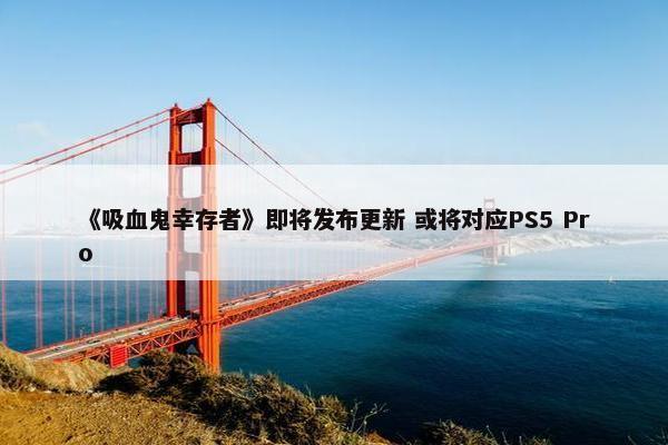 《吸血鬼幸存者》即将发布更新 或将对应PS5 Pro