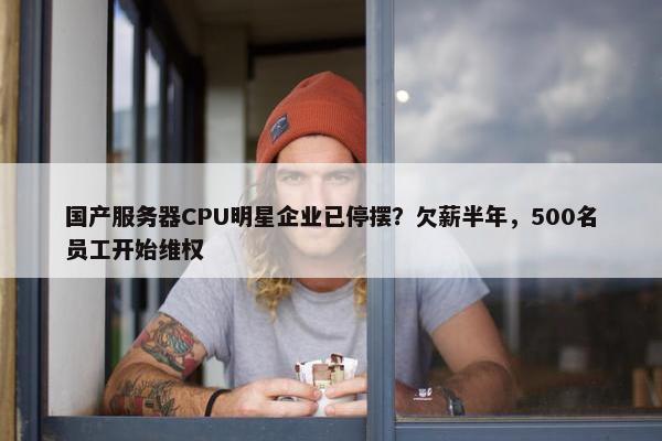 国产服务器CPU明星企业已停摆？欠薪半年，500名员工开始维权