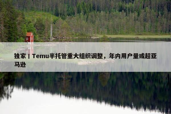 独家丨Temu半托管重大组织调整，年内用户量或超亚马逊