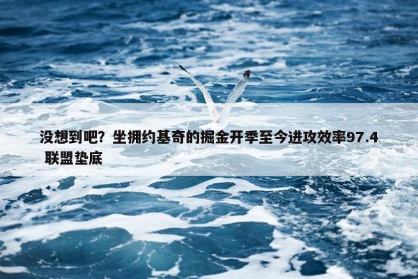 没想到吧？坐拥约基奇的掘金开季至今进攻效率97.4 联盟垫底