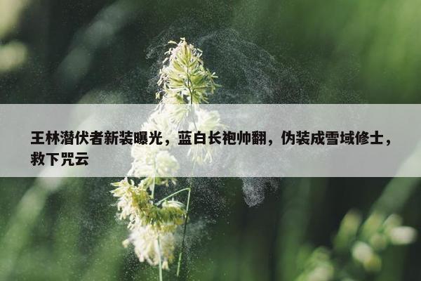 王林潜伏者新装曝光，蓝白长袍帅翻，伪装成雪域修士，救下咒云