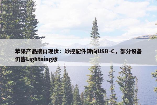 苹果产品接口现状：妙控配件转向USB-C，部分设备仍售Lightning版