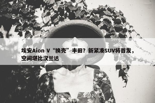 埃安Aion V“换壳”丰田？新紧凑SUV将首发，空间堪比汉兰达