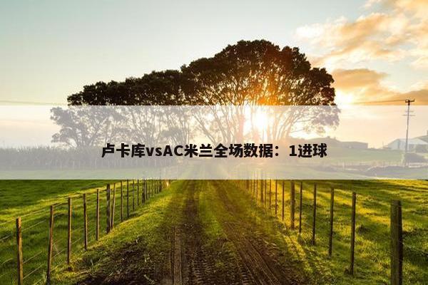 卢卡库vsAC米兰全场数据：1进球