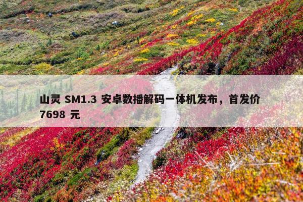 山灵 SM1.3 安卓数播解码一体机发布，首发价 7698 元