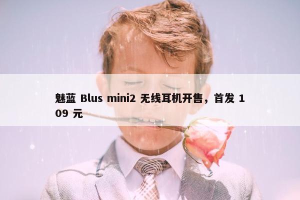 魅蓝 Blus mini2 无线耳机开售，首发 109 元