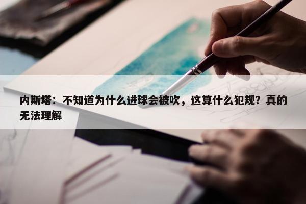 内斯塔：不知道为什么进球会被吹，这算什么犯规？真的无法理解