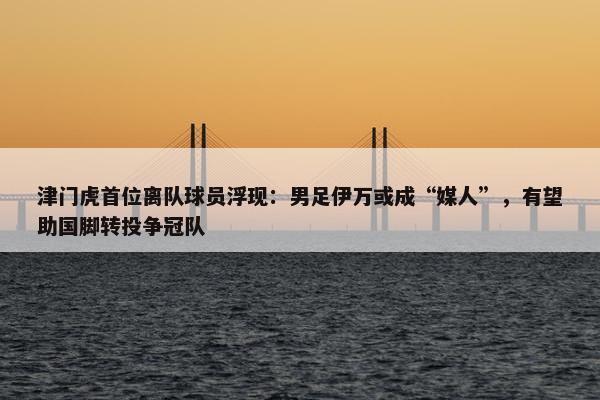 津门虎首位离队球员浮现：男足伊万或成“媒人”，有望助国脚转投争冠队