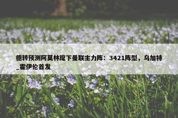 德转预测阿莫林麾下曼联主力阵：3421阵型，乌加特_霍伊伦首发