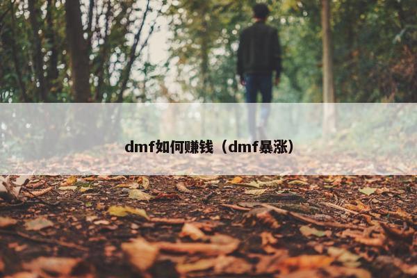 dmf如何赚钱（dmf暴涨）