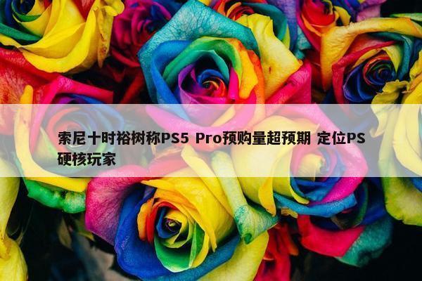 索尼十时裕树称PS5 Pro预购量超预期 定位PS硬核玩家