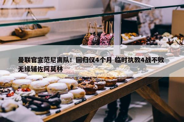 曼联官宣范尼离队！回归仅4个月 临时执教4战不败 无缘辅佐阿莫林