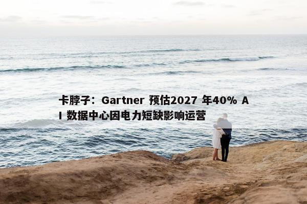 卡脖子：Gartner 预估2027 年40% AI 数据中心因电力短缺影响运营