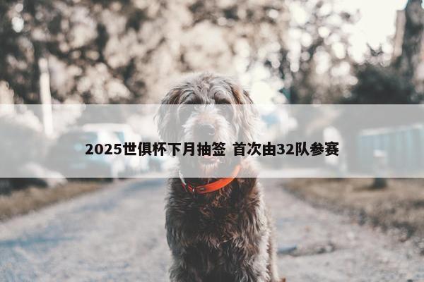 2025世俱杯下月抽签 首次由32队参赛