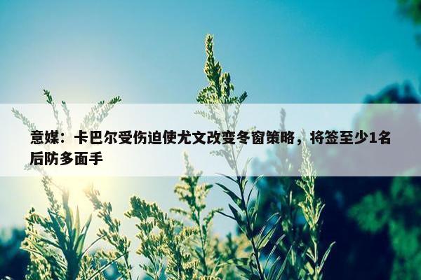 意媒：卡巴尔受伤迫使尤文改变冬窗策略，将签至少1名后防多面手