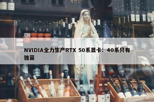 NVIDIA全力生产RTX 50系显卡：40系只有独苗