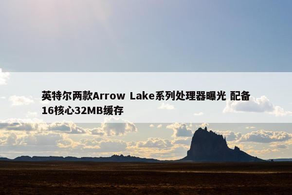 英特尔两款Arrow Lake系列处理器曝光 配备16核心32MB缓存