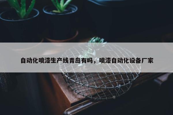 自动化喷漆生产线青岛有吗，喷漆自动化设备厂家