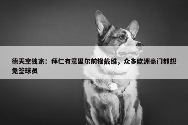 德天空独家：拜仁有意里尔前锋戴维，众多欧洲豪门都想免签球员