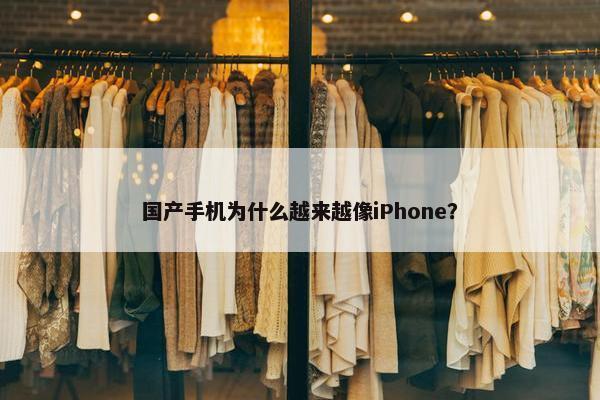 国产手机为什么越来越像iPhone？