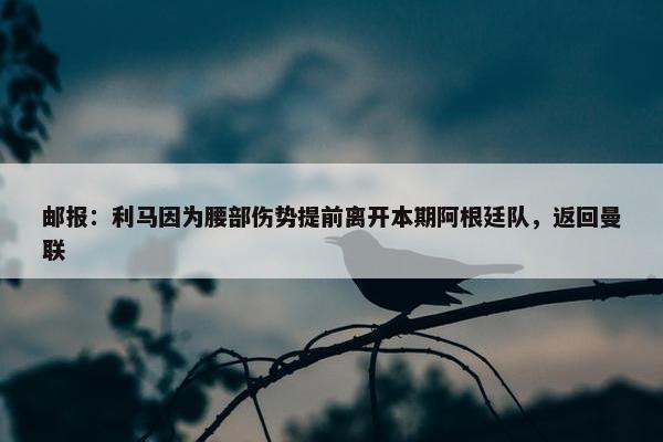 邮报：利马因为腰部伤势提前离开本期阿根廷队，返回曼联