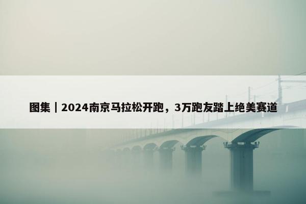 图集｜2024南京马拉松开跑，3万跑友踏上绝美赛道