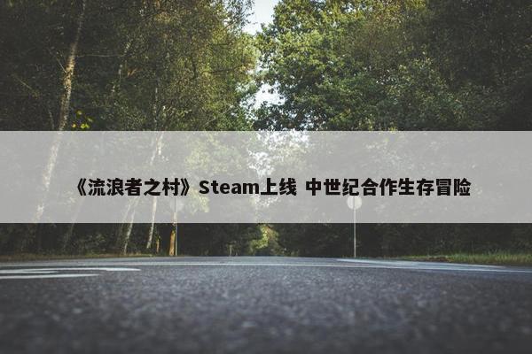 《流浪者之村》Steam上线 中世纪合作生存冒险