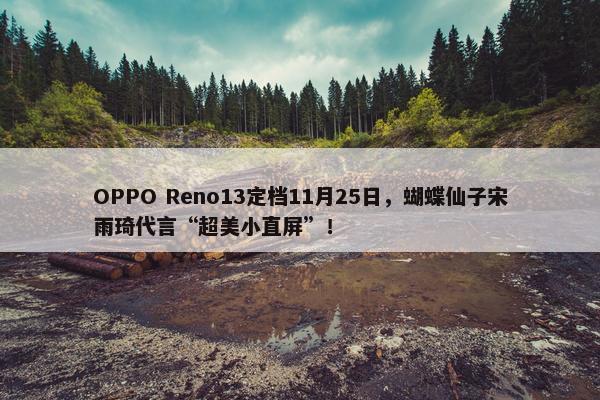 OPPO Reno13定档11月25日，蝴蝶仙子宋雨琦代言“超美小直屏”！