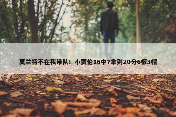 莫兰特不在我带队！小贾伦16中7拿到20分6板3帽