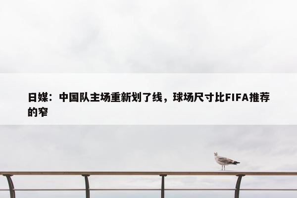 日媒：中国队主场重新划了线，球场尺寸比FIFA推荐的窄