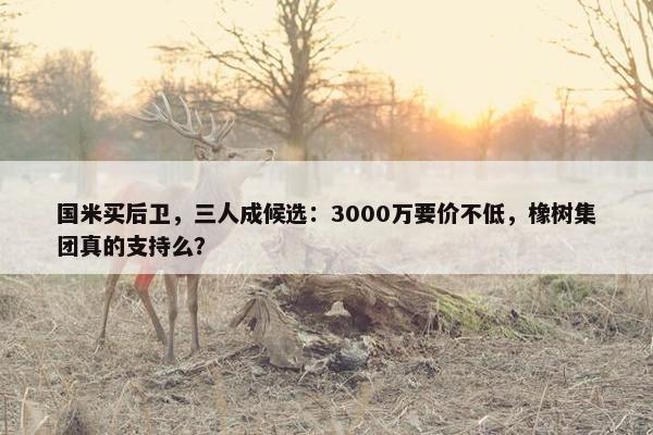 国米买后卫，三人成候选：3000万要价不低，橡树集团真的支持么？