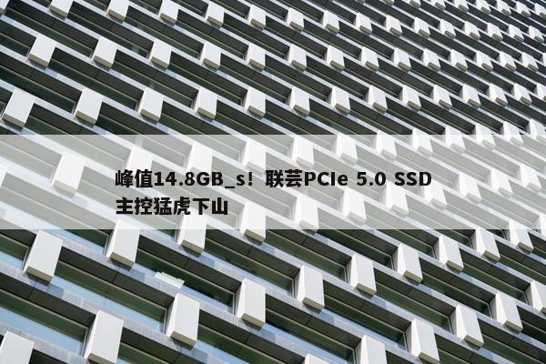 峰值14.8GB_s！联芸PCIe 5.0 SSD主控猛虎下山
