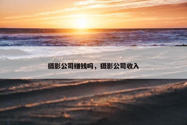 摄影公司赚钱吗，摄影公司收入