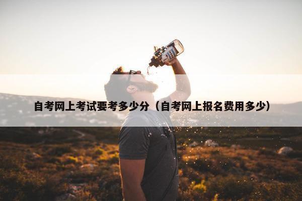 自考网上考试要考多少分（自考网上报名费用多少）