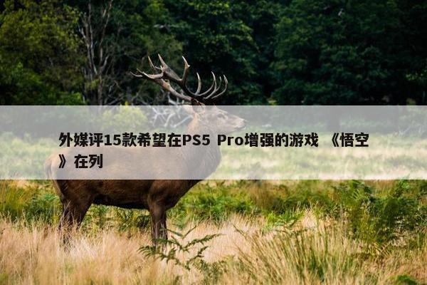 外媒评15款希望在PS5 Pro增强的游戏 《悟空》在列