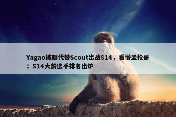 Yagao被曝代替Scout出战S14，看懵圣枪哥；S14大龄选手排名出炉