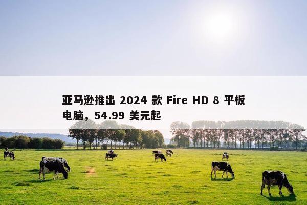 亚马逊推出 2024 款 Fire HD 8 平板电脑，54.99 美元起