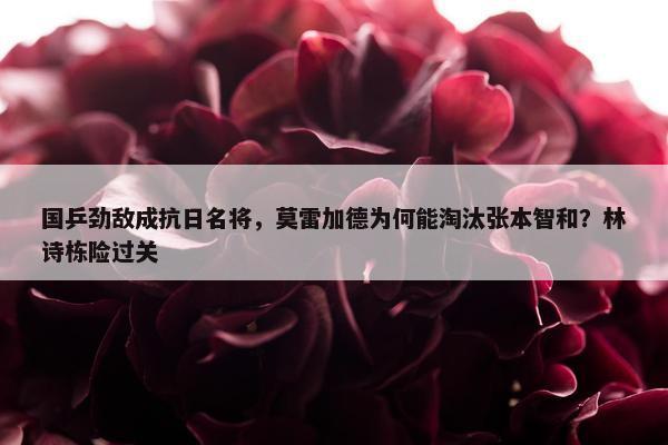 国乒劲敌成抗日名将，莫雷加德为何能淘汰张本智和？林诗栋险过关