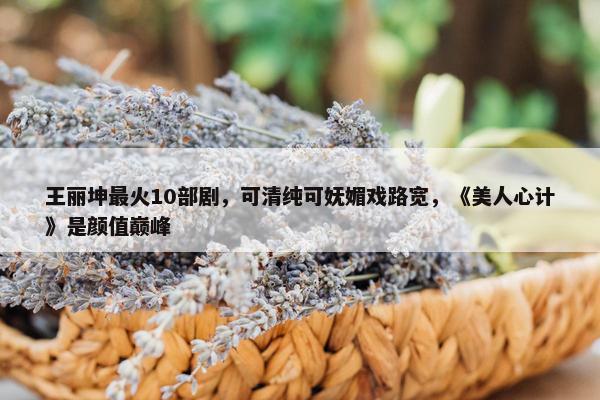 王丽坤最火10部剧，可清纯可妩媚戏路宽，《美人心计》是颜值巅峰