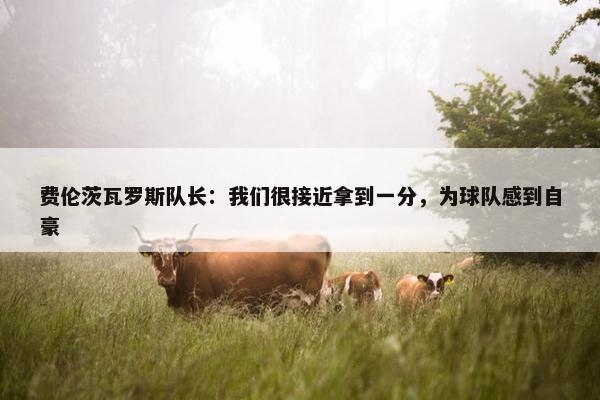 费伦茨瓦罗斯队长：我们很接近拿到一分，为球队感到自豪