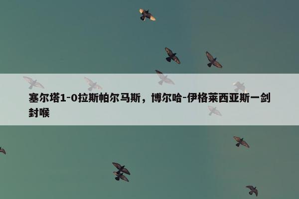 塞尔塔1-0拉斯帕尔马斯，博尔哈-伊格莱西亚斯一剑封喉