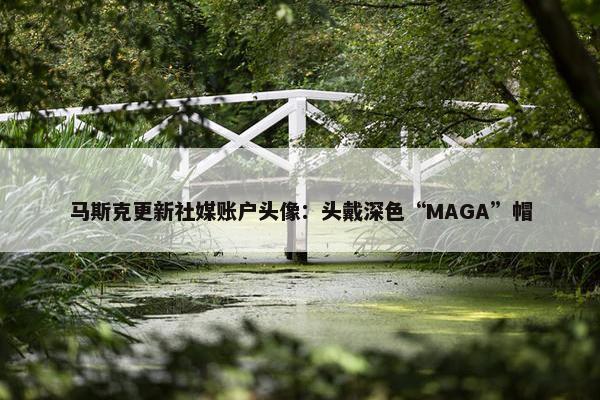 马斯克更新社媒账户头像：头戴深色“MAGA”帽