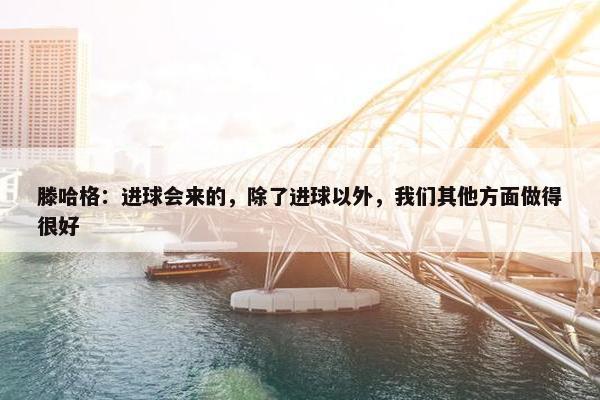 滕哈格：进球会来的，除了进球以外，我们其他方面做得很好