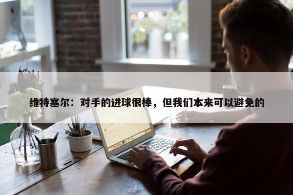 维特塞尔：对手的进球很棒，但我们本来可以避免的