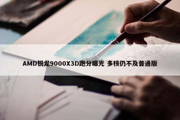 AMD锐龙9000X3D跑分曝光 多核仍不及普通版