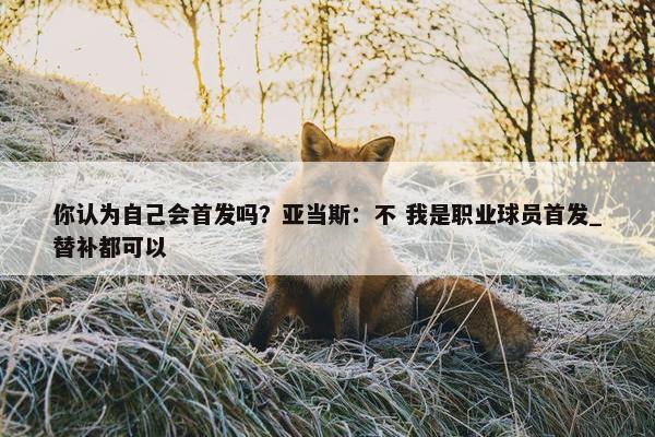 你认为自己会首发吗？亚当斯：不 我是职业球员首发_替补都可以