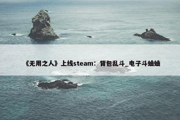 《无用之人》上线steam：背包乱斗_电子斗蛐蛐