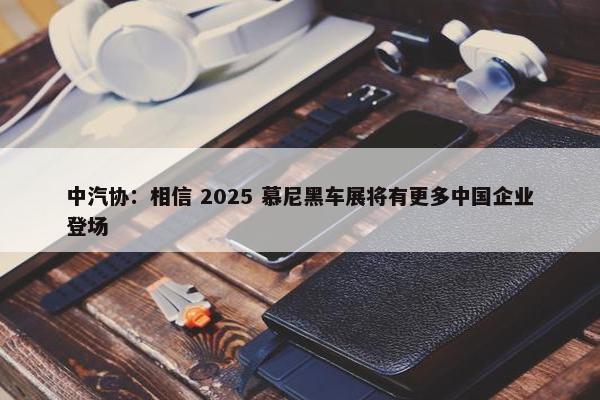 中汽协：相信 2025 慕尼黑车展将有更多中国企业登场