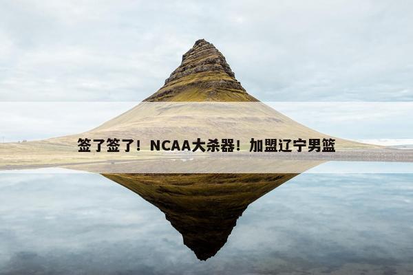 签了签了！NCAA大杀器！加盟辽宁男篮